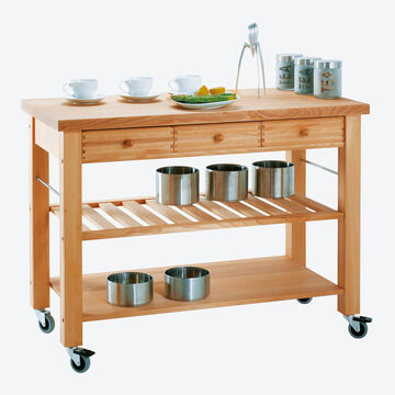 Produktbild f�r 'Mobile K�chenm�bel ohne K�chenk�rbe - massiv, solide, preiswert'