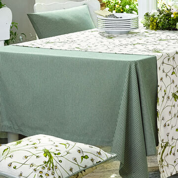 Produktbild f�r 'Nappe � carreaux vichy verte - �l�gante, r�sistante et facile d'entretien, en 4 tailles'