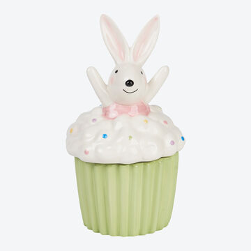 Produktbild fr 'Originelle Keramikdose mit Osterhase'