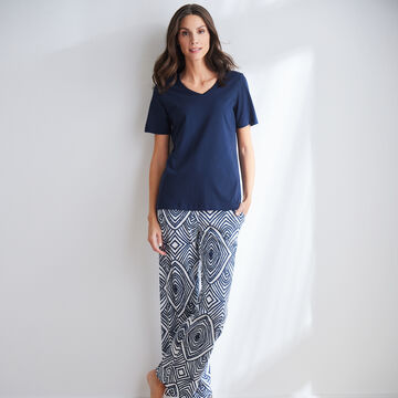 Produktbild f�r 'Perfekt sitzende Pyjamahose aus Baumwoll-Modal-Mix'