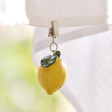 Produktbild f�r 'Poids de nappe r�sistants au vent, design citron - lot de 4'
