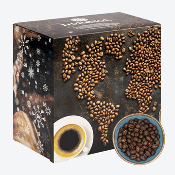 Produktbild fr 'Premium-Kaffee-Adventskalender 240 g - Rstkaffees aus 24 Lndern, ganze Bohnen'