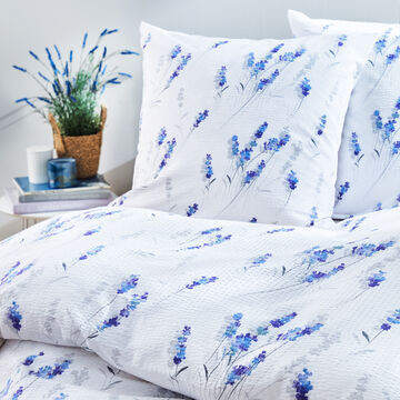 Produktbild f�r 'Seersucker-Bettw�sche Lavendel, b�gelfrei, 2 Gr��en'