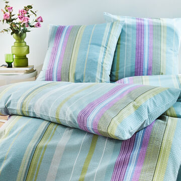 Produktbild f�r 'Seersucker-Bettw�sche mit Streifen, b�gelfrei, 2 Gr��en'