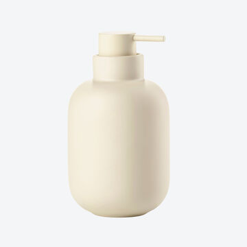 Produktbild fr 'Seifenspender rund, minimalistisches Design, Steingut - 300 ml,  7,5/13 cm hoch'
