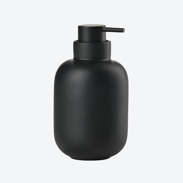Produktbild f�r 'Seifenspender rund, minimalistisches Design, Steingut - 300 ml, � 7,5/13 cm hoch'
