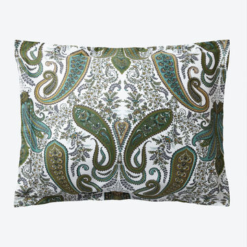 Produktbild fr 'Traumkissenbezge mit edlem Paisley-Design in schimmernden Grntnen'