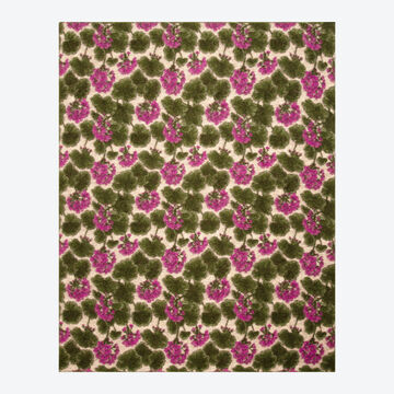 Produktbild fr 'Wrmende Walk-Wolldecke mit Blumen-Relief-Motiv'