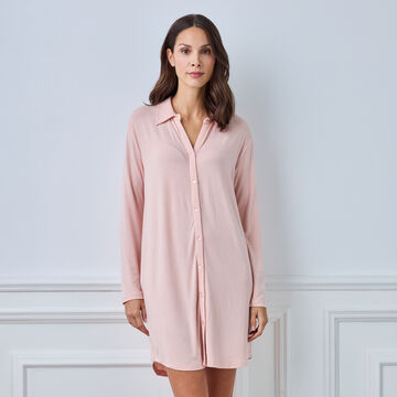Produktbild fr 'Weiches Schlafshirt Rosa in bequemer Passform'