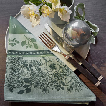 Produktbild f�r 'Weihnachtliche Jacquard-Servietten, Jacquard-Tischw�sche'