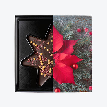Produktbild fr 'Weihnachtliche Schokoladentafel in Sternform'