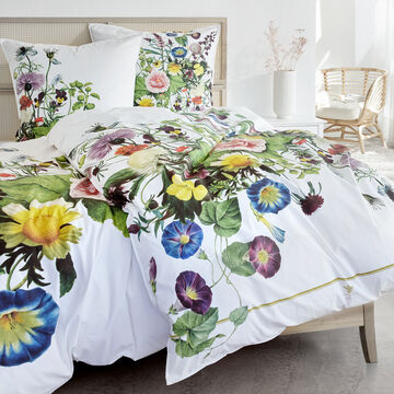 Produktbild fr 'Wende Bettwsche-Set aus Bio Baumwoll-Satin – Sommerblumen-Motiv'