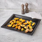 Produktbild fr 'Besser garen und backen: Professionelle Aluguss-Backofenplatte mit Antihaftkeramik, Aluminiumguss, Backblech'
