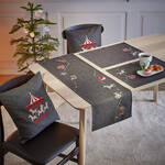 Produktbild fr 'Weihnachtlich besticktes Woll-Tischset'