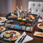 Produktbild fr 'Tisch-Gourmet: Raclette-, Fondue-, Tischgrill-Kombination fr lukullische Vergngen'