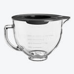 Produktbild fr 'Zubehr KitchenAid Kchenmaschine: Skalierte Glas-Rhrschssel mit Silikondeckel'