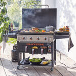 Produktbild f�r 'Plancha-Gasgrill mit Airfryer-Eins�tzen und W�rmeschublade'