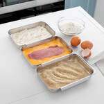 Produktbild fr 'Panierschalen: Schnell und sauber panieren, marinieren und portionieren.'