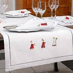 Produktbild fr 'Serviette: Gestickte Weihnachtstischwsche 3 Knige'