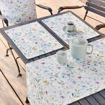Produktbild fr 'Strukturierte Matelass-Tischsets mit zartem Veilchen-Print'