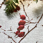 Produktbild fr 'Harmonische Winter-Tischdecke mit dezentem Glanzeffekt'