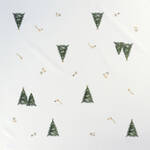 Produktbild fr 'Fleckgeschtzte Mitteldecke mit Weihnachts-Stickereien'
