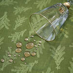 Produktbild f�r 'Fleckgesch�tzte, unifarbene Tischdecke mit Tannenbaum-Motiv'