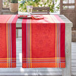 Produktbild fr 'Poetischer Jacquard-Tischlufer in intensiven Farben'