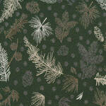 Produktbild fr 'Tannengrner Jacquard-Tischdecke mit eingewebtem Muster'