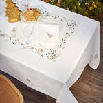 Produktbild fr 'Feine, handbestickte Servietten mit Tannenbaum-Motiv, Tischdecke, Serviette, Tafeldecke'