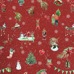 Produktbild fr 'Weihnachts-Tischdecke im nostalgisch-modernen Look, Tischlufer, Tischtuch'