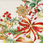 Produktbild fr 'Tischlufer aus Leinen Weihnachtsleckereien - 100 % Leinen, 45/170 cm'
