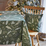Produktbild fr 'Tannengrne Jacquard-Kissenhlle mit eingewebtem Muster'