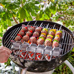 Produktbild fr 'Edelstahl-Grillspiee-Set: Sicheres Wenden, nichts verrutscht'