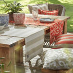 Produktbild f�r 'Outdoor-Tischl�ufer mit Fleckschutz - jacquardgewebt'