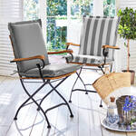 Produktbild f�r 'Stuhlauflage gestreift f�r Niedriglehner: Impr�gniert, wetterfest und UV-best�ndig'