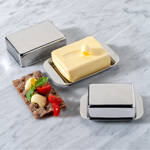 Produktbild fr 'Immer saubere, streichzarte Butter: Edelstahl-Butterdose frs Khlschrank-Butterfach'