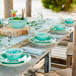 Produktbild fr 'Groe mediterrane Fayence Salatschale'