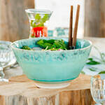 Produktbild fr 'Groe mediterrane Fayence Salatschale'