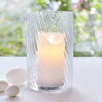 Produktbild fr 'Glas-Windlicht mit effektvollem Twist'
