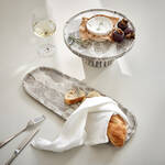 Produktbild fr 'Lambert Servierplatte Anthea, rund mit Standfu - handgearbeitet,  30/14 cm hoch'
