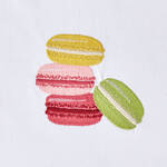 Produktbild fr 'Edle Kchenschrze mit handappliziertem Macaron-Motiv'