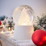 Produktbild fr 'Schneekugel mit Licht und Schneegestber'