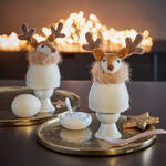 Produktbild fr 'Handgefilztes Eierwrmer 4er-Set - Elchfiguren, ca. /H 7/14 cm'