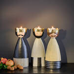 Produktbild f�r 'Kerzenst�nder Heilige 3 K�nige - Metall, �/H 15/40 cm, 3 Ausf�hrungen'