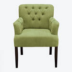 Produktbild fr 'Nobler Chesterfield Sessel in Stoffvariante Velours mit Armlehne'