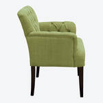 Produktbild fr 'Nobler Chesterfield Sessel in Stoffvariante Velours mit Armlehne'
