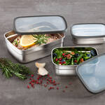 Produktbild fr 'Auslaufsichere Edelstahl-Lunchboxen zum Aufbewahren und Marinieren'