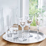 Produktbild fr 'Bhmische Kristall-Weinglser klein mit filigranem Pantografie-Blumenmotiv'