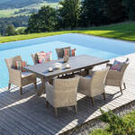 Produktbild fr 'Wetterfester Design-Tisch aus innovativem Material, Gartentisch, Balkontisch'